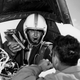 Test pilot Scott Crossfield in the cockpit of the Skyrocket following his record-setting Mach 2 flight. (NASA)